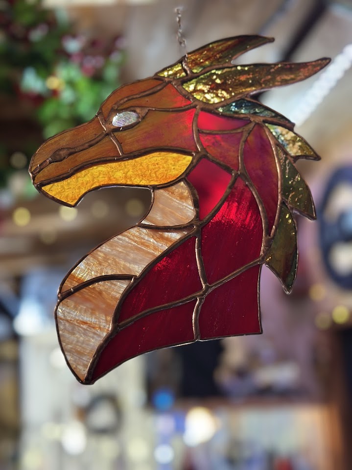 Fire Dragon, Handcrafted Glass Piece – Dragon’s Breath Studio